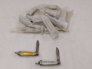 lot 12E image: Lot Of 20 Vintage 1976 Ford Dole Pocket Knives