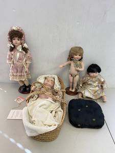lot 24E image: Unique Collection of Porcelain and Baby Dolls