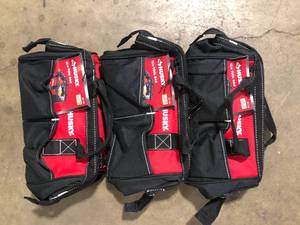 Lot of Husky 12 in 4 Pocket Zippered Tool Bag   Customer Returns See Pictures