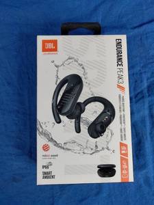 lot 89 image: JBL Endurance Peak 3 True Wireless Sport Over-the-Ear Headphones - Black