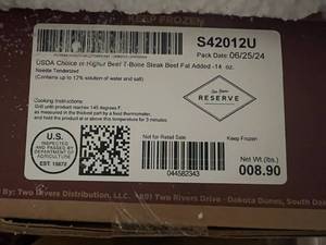 L. 8.90lbs T-Bone Steak-Two Rivers