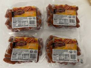 C. 4x 12oz Cheddar Cheese Cocktail Smokies-Sheboygan Sausage Company