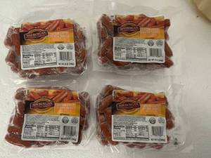 C. 4x 12oz Cheddar Cheese Cocktail Smokies-Sheboygan Sausage Company
