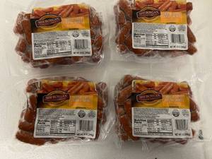 C. 4x 12oz Cheddar Cheese Cocktail Smokies-Sheboygan Sausage Company