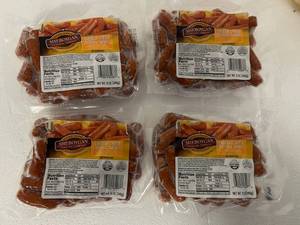 C. 4x 12oz Cheddar Cheese Cocktail Smokies-Sheboygan Sausage Company