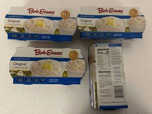 F. 4x 2 Single Serve Packages Bob Evans Mashed Potatoes