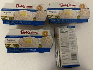 F. 4x 2 Single Serve Packages Bob Evans Mashed Potatoes