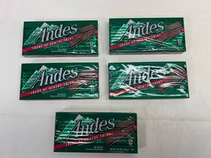 KK. 5x 4.67oz Andes Cr�me De Menthe Thins