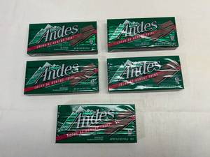 KK. 5x 4.67oz Andes Cr�me De Menthe Thins