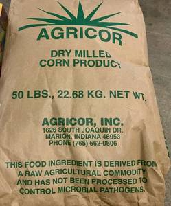 50lbs Dry Milled Corn-Coarse Meal