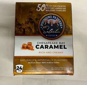 MM. 24 K-cups Founding Fathers Select Coffee-Carmel