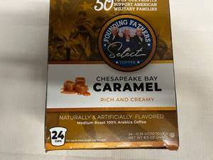 MM. 24 K-cups Founding Fathers Select Coffee-Carmel