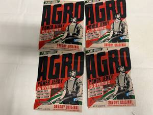 KK. 4x 2.5oz Agro Power Jerky