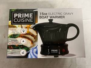 Prime Cuisine 15oz Electric Gravy Boat Warmer