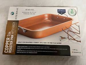 Eternal Copper Roaster Pan with Rack - 16 x 12