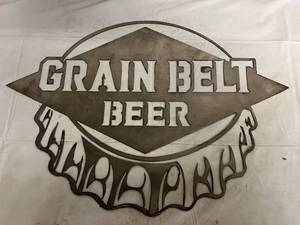 Grain Belt Beer Laser cut Metal Sign