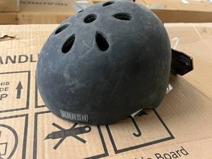 Krash Matte Black Snow Helmet - Ages 8-14