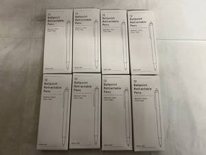 8 x 12 Packs Ballpoint Retractable Pens - Red