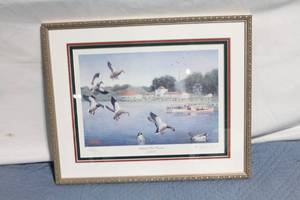 lot 87 image: Les C. Kouba Signed Limited Edition Print Mallards Visit Excelsior
