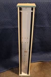 lot 102 image: Vintage Hand-Painted Wooden CD Tower