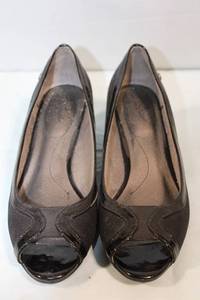 lot 111 image: Pair of LifeStride Peep Toe Heels in Black