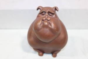 lot 132 image: Handcrafted Dog Figurine Sculpture by Josiah McElheny
