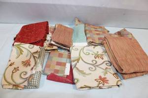 lot 186 image: Collection of 10 Assorted Fabric Samples by Robert Allen