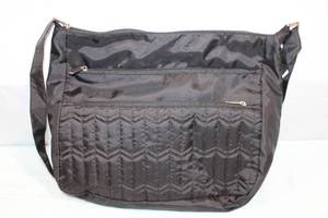 lot 189 image: Gold Coast Quilted Black Shoulder Bag with Multiple Compartments