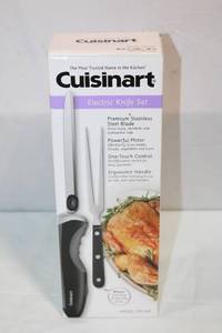 lot 215 image: Cuisinart Electric Knife Set with Carving and Serving Fork