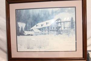 lot 230 image: Jon Crane Limited Edition Print Framed Artwork - Winter Scene 612950