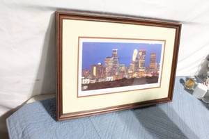 lot 233 image: Framed Cityscape Artwork Photograph Signed Limited Edition 5100