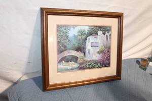 lot 237 image: Framed Artwork of Scenic Canal View by Artist
