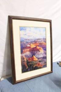 lot 238 image: Limited Edition Framed Artwork Yavapai Dawn with Certificate of Authenticity