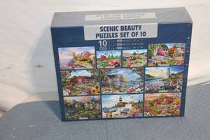 lot 259 image: Scenic Beauty Jigsaw Puzzle Set of 10