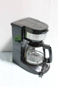 lot 303 image: Used Black Drip Coffee Maker with Glass Carafe