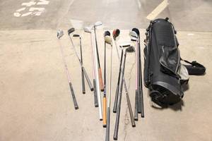 lot 345 image: Complete Set of Golf Clubs with Bag and Balls