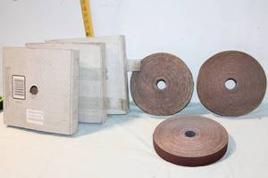 lot 368 image: Set of 3 3M Professional Shop Roll 304D Sandpaper Rolls