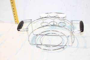 lot 378 image: Buffet Caddy with Non-Slip Handles