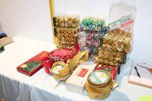lot 386 image: Collection of Christmas Ornaments, Light Sets, and Decorations