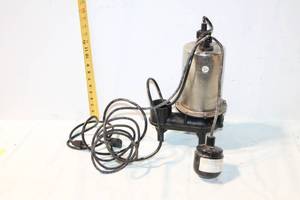 lot 396 image: Used Jimer Stainless Steel Submersible Pump 0.5 HP