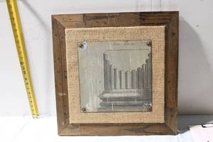 lot 413 image: Vintage Framed Architectural Print - Base Ionique
