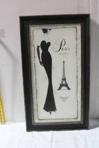 lot 416 image: Framed Emily Adams Paris Themed Artwork