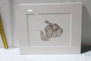 lot 425 image: Diane Pearson Garlic Bulb Giclee Print 11x14