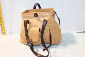 lot 441 image: Sophia Visconti Light Brown Leather Handbag with Dark Brown Straps