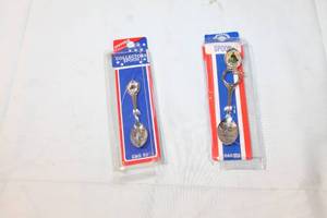 lot 483 image: Set of 2 G&G Collectible Souvenir Spoons - Brainerd MN and Minnesota