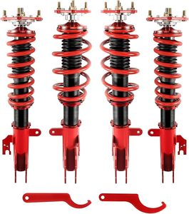lot U-1 image: EVIL ENERGY Coilovers Compatible for Toyota Camry 1992-2001, for Avalon 1995-2003, for Solara 1999-2003, for Lexus ES300 1992-2001, Height Adjustable Coilovers Lowering Kit, Red
