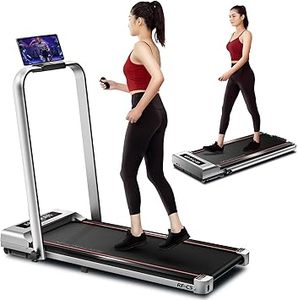 lot F-14 image: RHYTHM FUN Foldable Treadmill, 300 lb Capacity Walking Pad 2.5HP Treadmill Under Desk, Portable Treadmill
