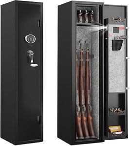 lot H-64 image: KAER Gun Safe,Rifle Safe,Gun Safes for Home Rifle and Pistols,Gun Security Cabinet,Gun Cabinet for Rifles and Shotguns with Removable Storage Shelf