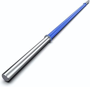 lot F-76 image: 5FTStandard Barbell 350LBS Capacity for Strength and Weightlifting Training, for 1 Inch Plates Standard Bar Barbell
