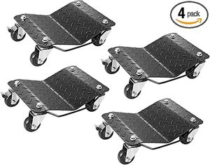 lot U-99 image: VEVOR Wheel Dolly, 6000 lbs2722 kg Car Moving Dolly, Wheel Dolly Car Tire Stake Set of 4 Piece, Heavy-Duty Car Tire Dolly Cart Moving Cars, Trucks, Trailers, Motorcycles, and Boats